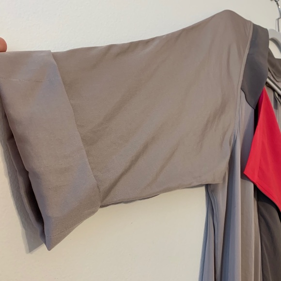 BCBG MaxAzria RUNWAY Gray & Pink Shift Dress Sz S - Picture 5 of 13